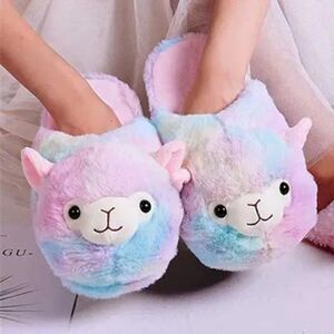 2/$30 Stylish Multi Color Alpaca Slippers